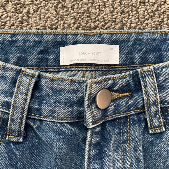 Oak + Fort Cropped Straight Leg Jeans - Picture 2 of 3